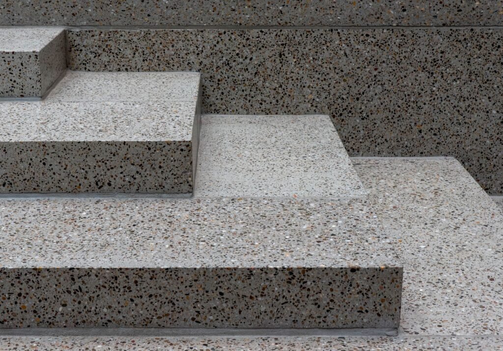 Exposed Aggregate Concrete Stairs El Paso